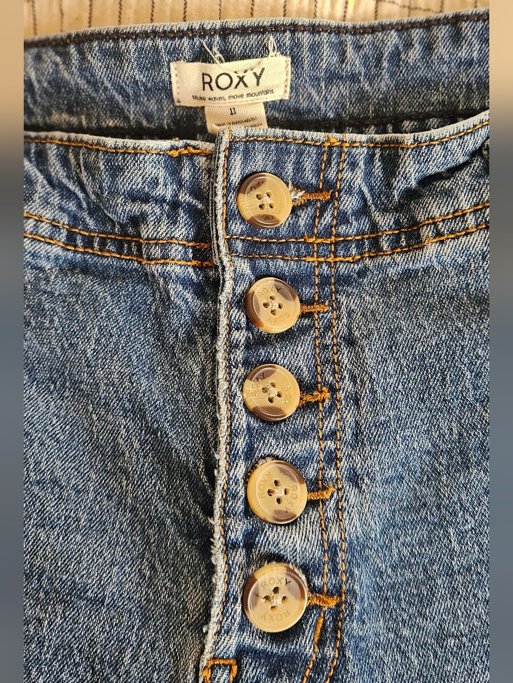 Roxy High-Rise Button-Fly Denim Jeans
